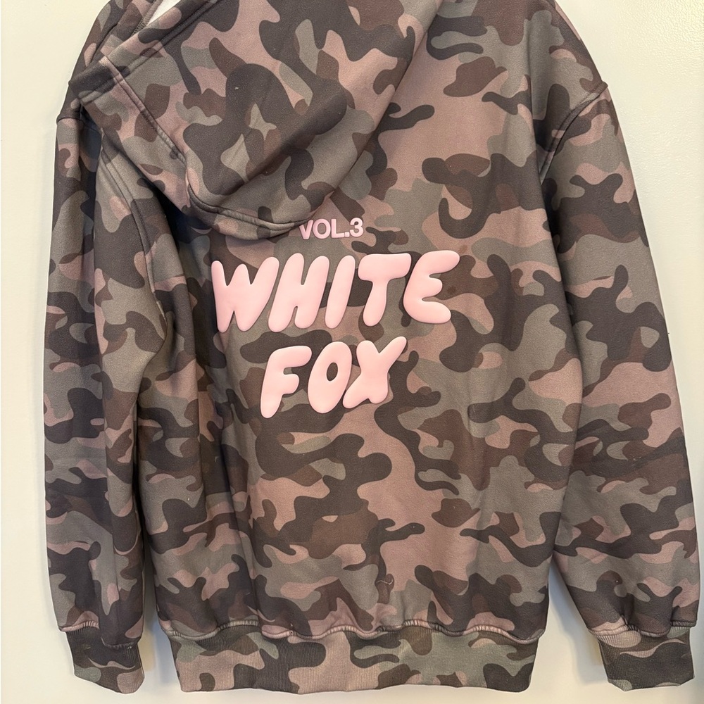 White Fox Camouflage Hoodie